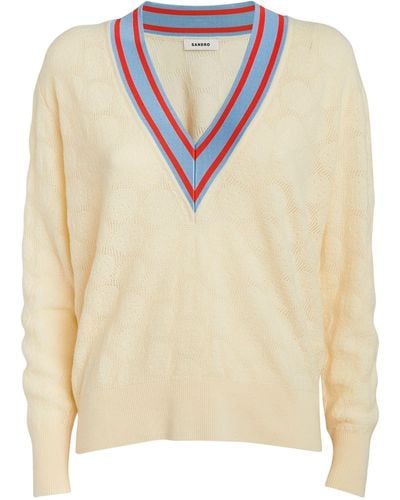Sandro Wool-cashmere Sweater - Natural