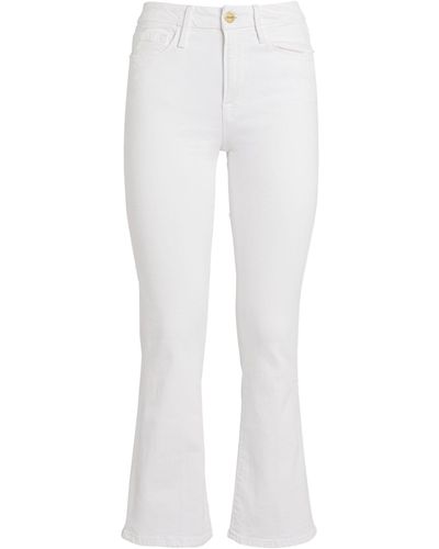 FRAME Le Crop Mini Boot Jeans - White