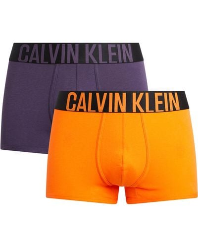 Calvin Klein Cotton Stretch Intense Power Boxers (pack Of 2) - Orange