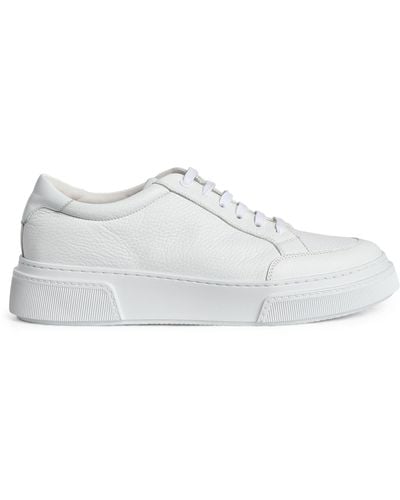 Giorgio Armani Leather Low-top Sneakers - White