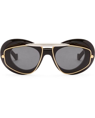 Loewe Double-frame Wing Sunglasses - Black