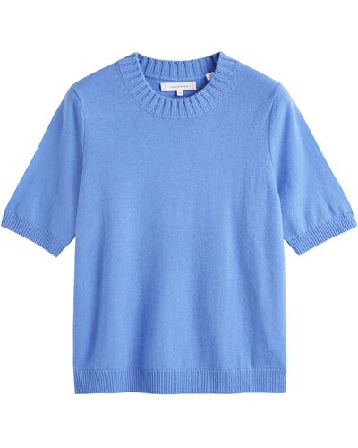 Chinti & Parker Wool-cashmere T-shirt - Blue