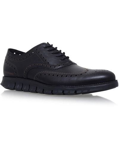 Cole Haan Zerogrand Wingtip Leather Oxford Shoes - Black