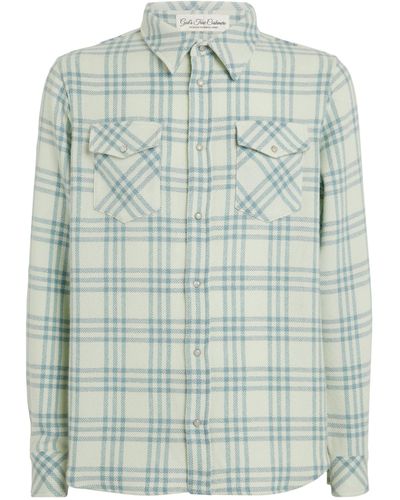 God's True Cashmere Cashmere And Moonstone Morning Dew Shirt - Green