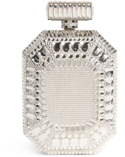 Judith Leiber Crystal-embellished Perfume Bottle Clutch Bag - Grey