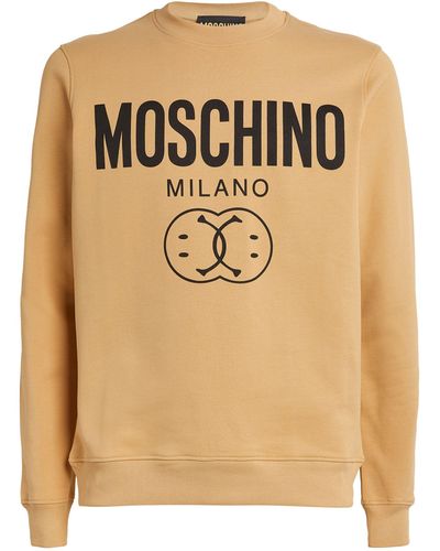 Moschino Double Smiley Logo Sweatshirt - Metallic