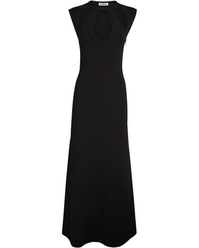 Jil Sander Cut-out-detail Maxi Dress - Black