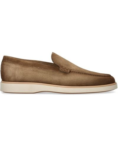 Magnanni Suede Paraiso Loafers - Brown