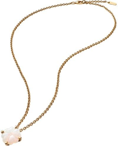 Baccarat Gold Vermeil And Crystal Trèfle Iridescent Choker - White