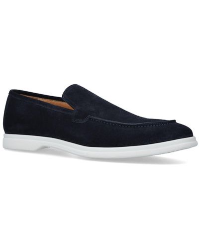 Eleventy Suede Slip-on Trainers - Blue
