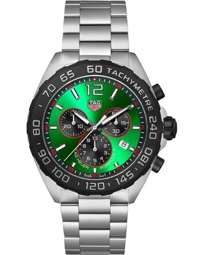 Tag Heuer Stainless Steel Formula 1 Chronograph Watch 43mm - Grey
