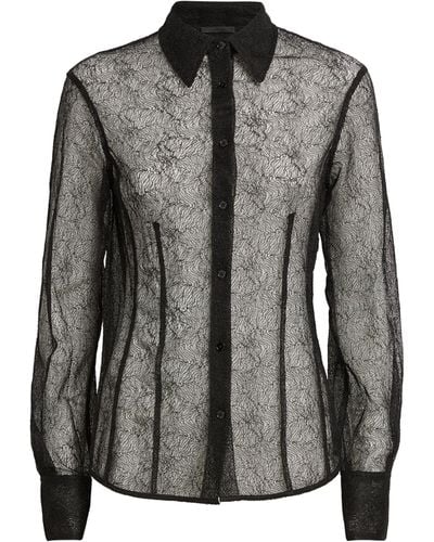 Helmut Lang Lace Shirt - Black