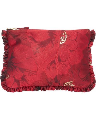 La DoubleJ Printed Pouch - Red