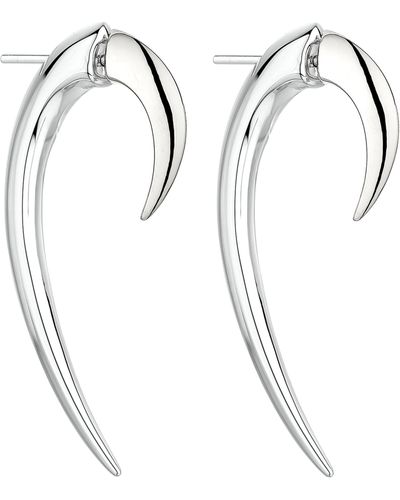 Shaun Leane Sterling Silver Hook Earrings (size 1) - Metallic