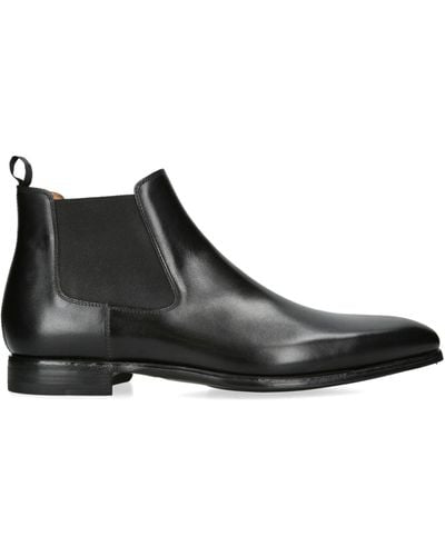 Magnanni Leather Chelsea Boots - Black