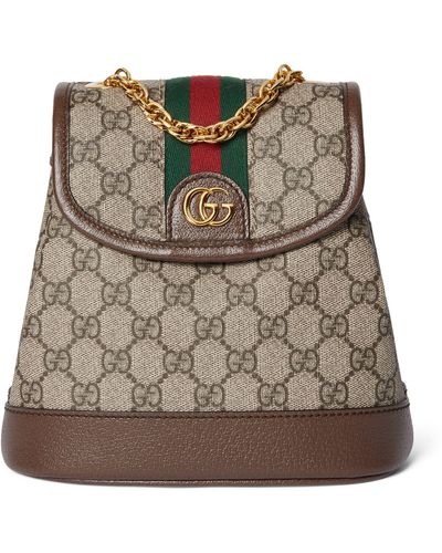 Gucci Mini Ophidia Backpack - Brown
