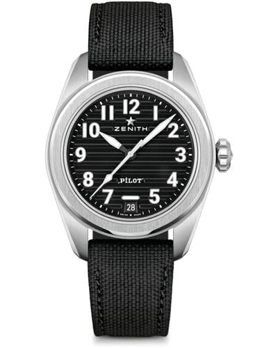 Zenith Steel Pilot Automatic Watch 40mm - Black