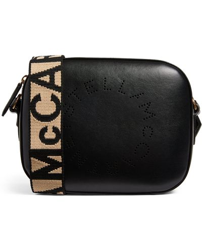 Stella McCartney Mini Stella Logo Cross-body Bag - Black