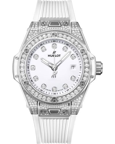 Hublot Stainless Steel And Diamond Big Bang One Click Automatic Watch 33mm - Metallic