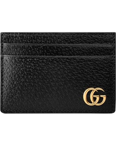 Gucci Leather Gg Marmont Money Clip - Black