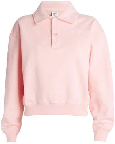 Sporty & Rich Rizzoli Polo Sweatshirt - Pink