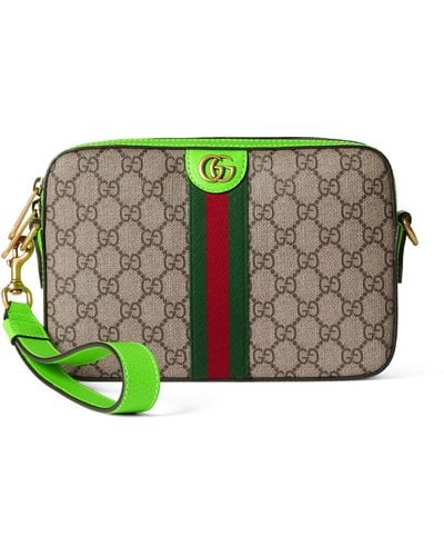 Gucci Small Ophidia Gg Cross-body Bag - Green
