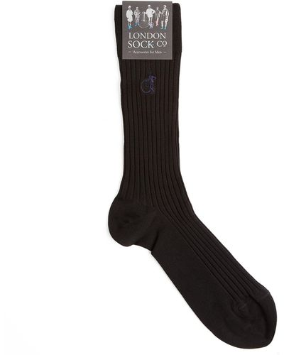 London Sock Company Simply Sartorial Socks - Black