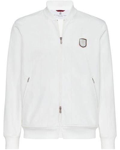 Brunello Cucinelli Zip-up Jacket - White