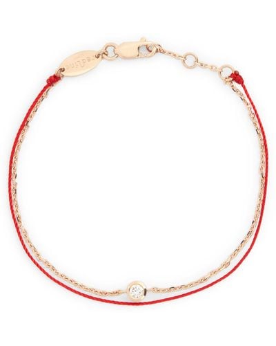 RedLine Rose Gold And Diamond Pure Duo Bracelet - Red