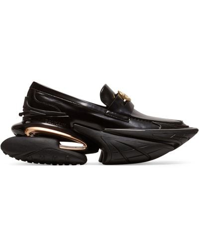 Balmain Leather Slip-on Unicorn Trainers - Black