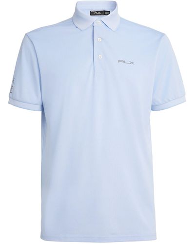 RLX Ralph Lauren Logo Short-sleeve Polo Shirt - Blue