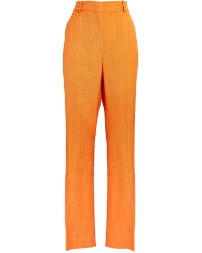 Sandro Front-pleat Tailored Pants - Yellow