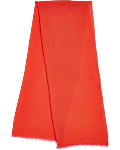 Begg x Co Cashmere Wispy Solid Scarf - Red