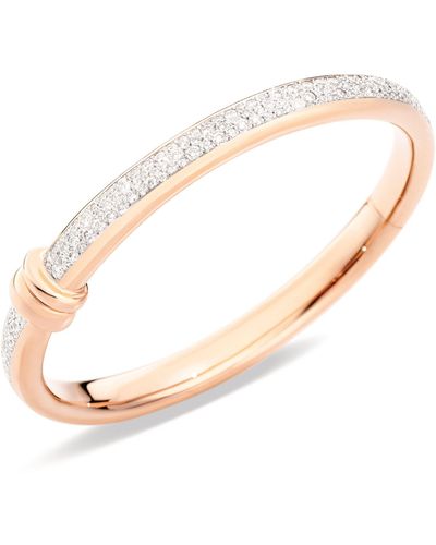 Pomellato Rose Gold And Diamond Iconica Bangle (size M) - White