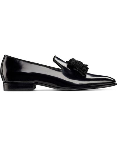Jimmy Choo Foxley Patent Leather Loafers - Black