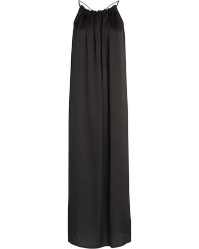 Gottex Linen Queen Of Paradise Maxi Dress - Black