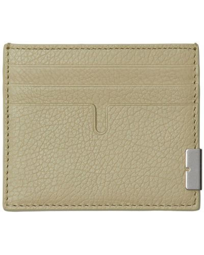 Burberry Leather Card Holder - Natural