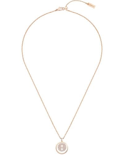 Messika Rose Gold And Diamond Lucky Move Necklace - Metallic
