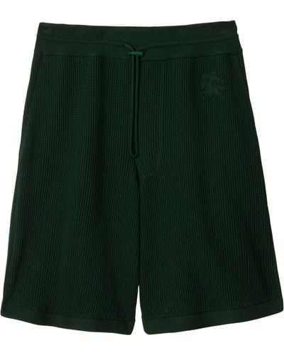 Burberry Cotton Mesh Shorts - Green