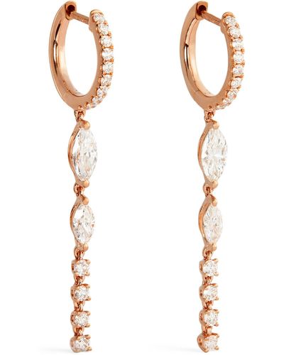 Anita Ko Rose Gold And Diamond Olympia Earrings - Metallic