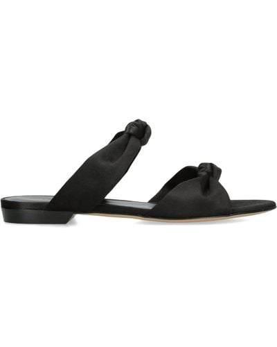 Le Monde Beryl Knotted Flat Sandals - Black