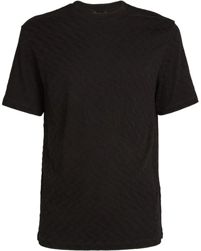 Giorgio Armani Eco Viscose-blend T-shirt - Black