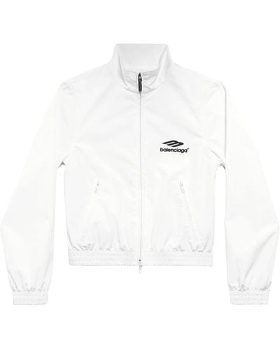 Balenciaga Zip-up Sweatshirt - White