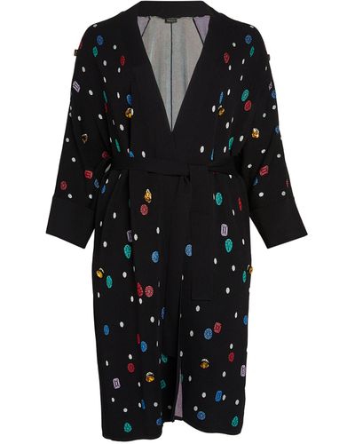 Marina Rinaldi Jewel Print Cardigan - Black