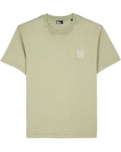 The Kooples Cotton Logo-embroidered T-shirt - Green