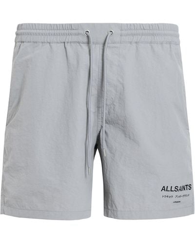 AllSaints Underground Swim Shorts - Grey