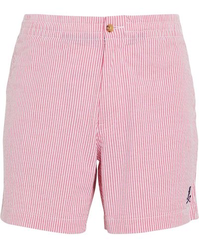 Polo Ralph Lauren Stretch-cotton Striped Shorts - Pink