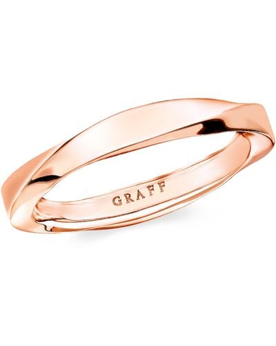 Graff Rose Gold Spiral Ring - Pink