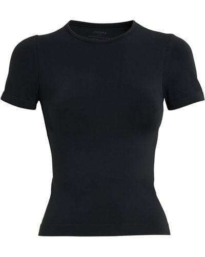 Skims Soft Smoothing T-shirt - Black