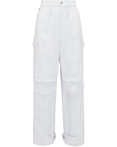 Alexander McQueen Denim Cargo Trousers - White